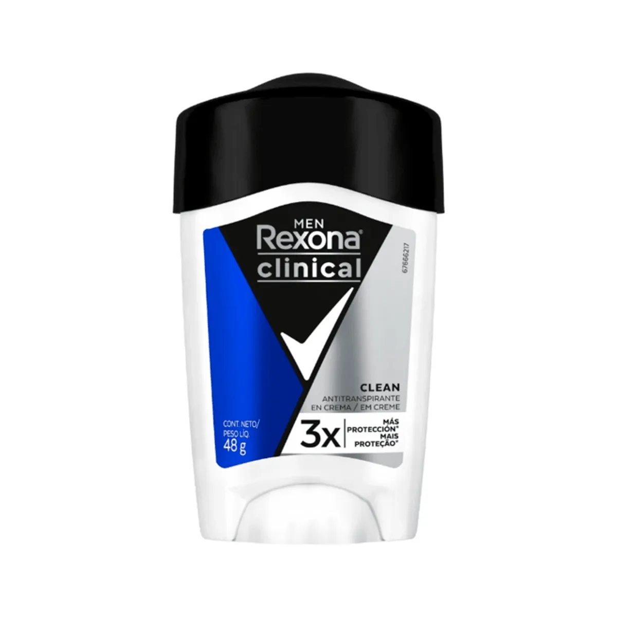 REXONA - Antitranspirante en Crema Rexona Men Clinical Envase 48 g