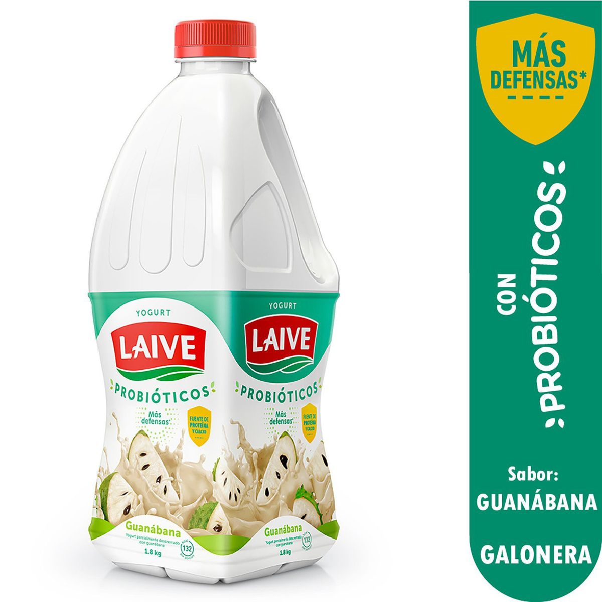 LAIVE - Yogurt Laive Probiótico Guanábana Botella 1.8 Kg