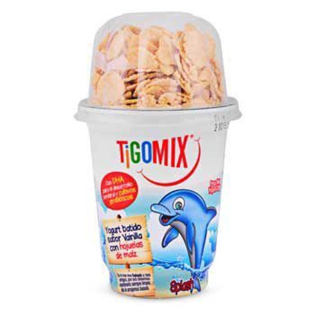 TIGO - Yogurt Tigomix con Hojuelas Azucaradas Envase 125 g