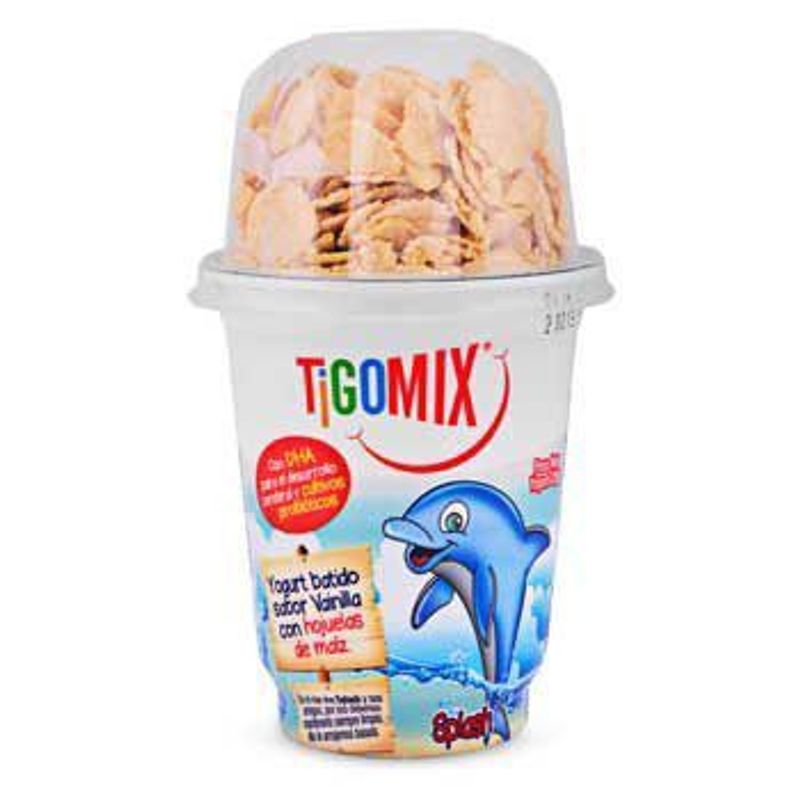 TIGO - Yogurt Tigomix Hojuelas Azucaradas 125 g