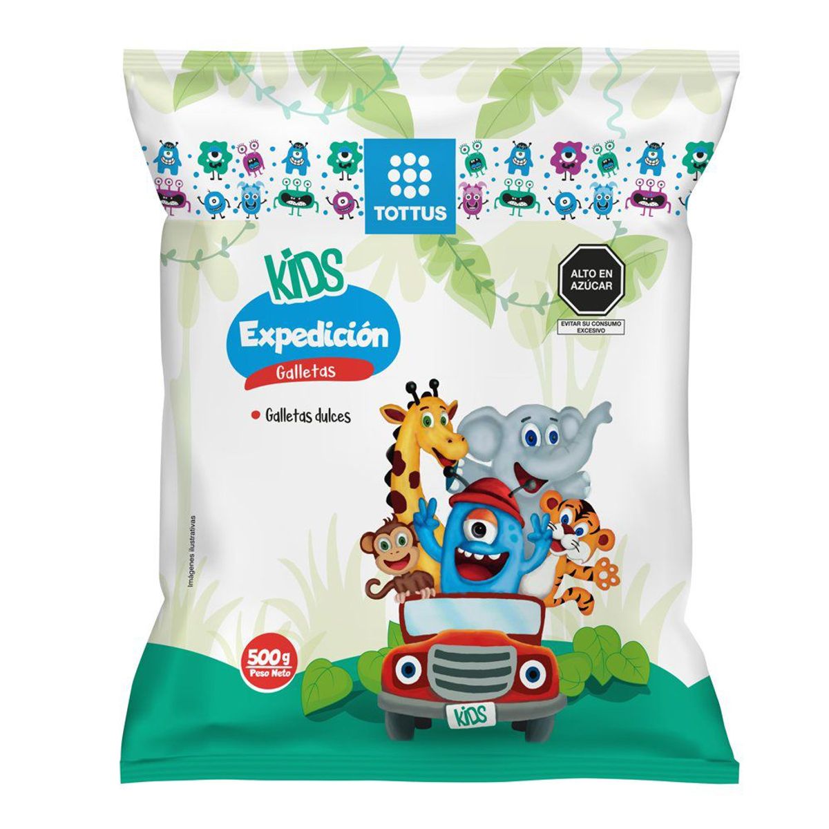TOTTUS - Galleta Dulces Expedición Tottus Bolsa 500 g