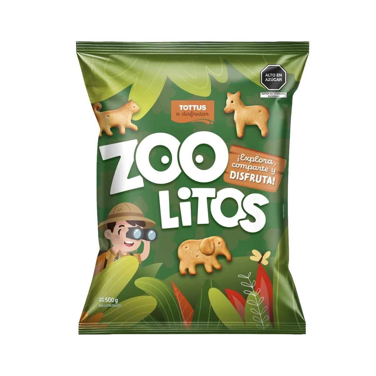 TOTTUS - Galleta Zoolitos Tottus Bolsa 500 g