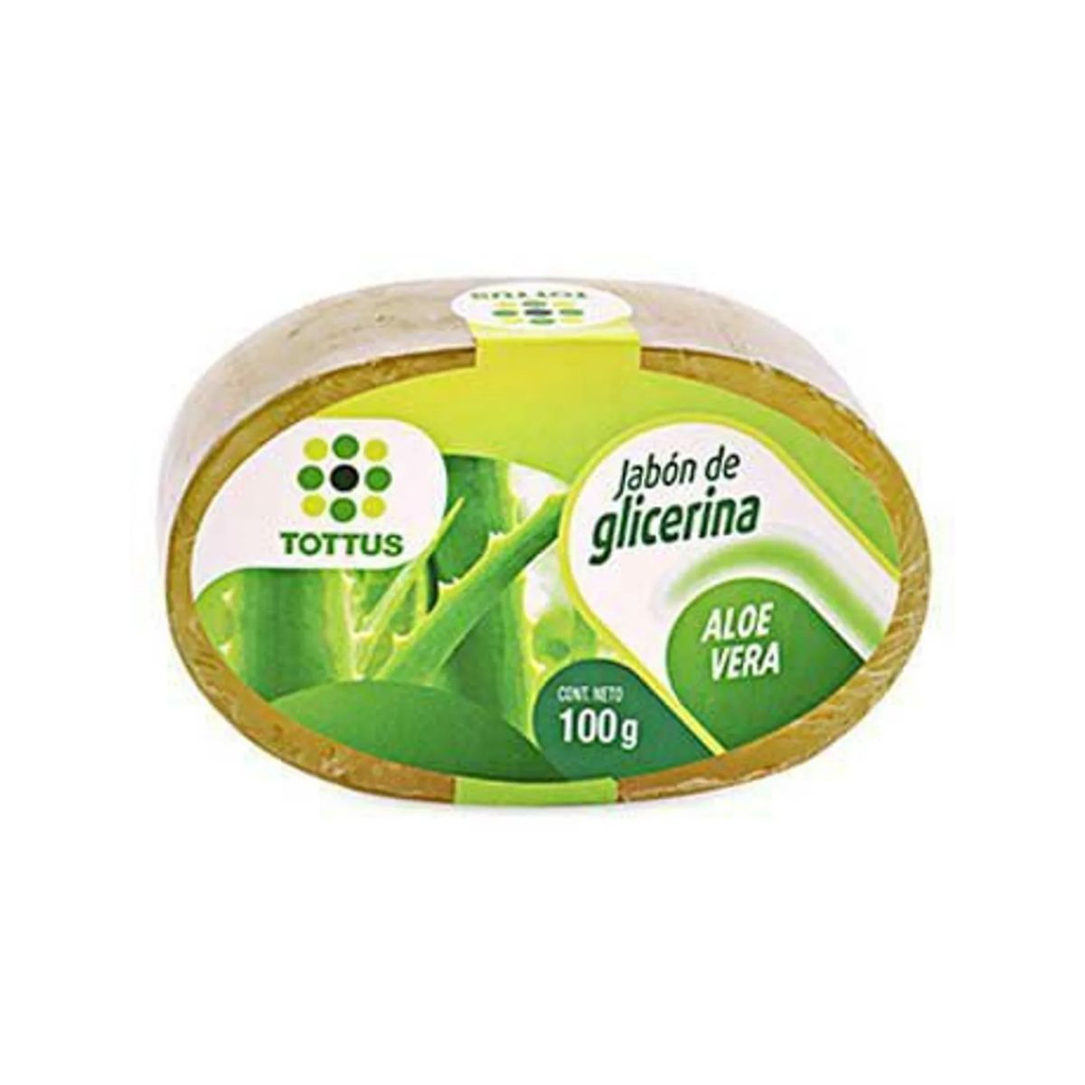 TOTTUS - Jabón de Glicerina Tottus Aloe Vera Empaque 100 g