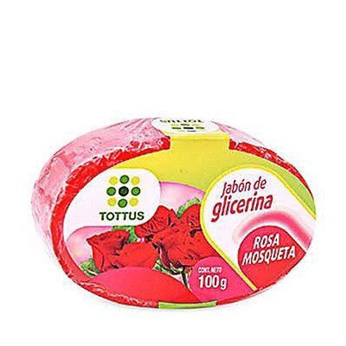 TOTTUS - Jabón de Glicerina Tottus Rosa Mosqueta Empaque 100 g