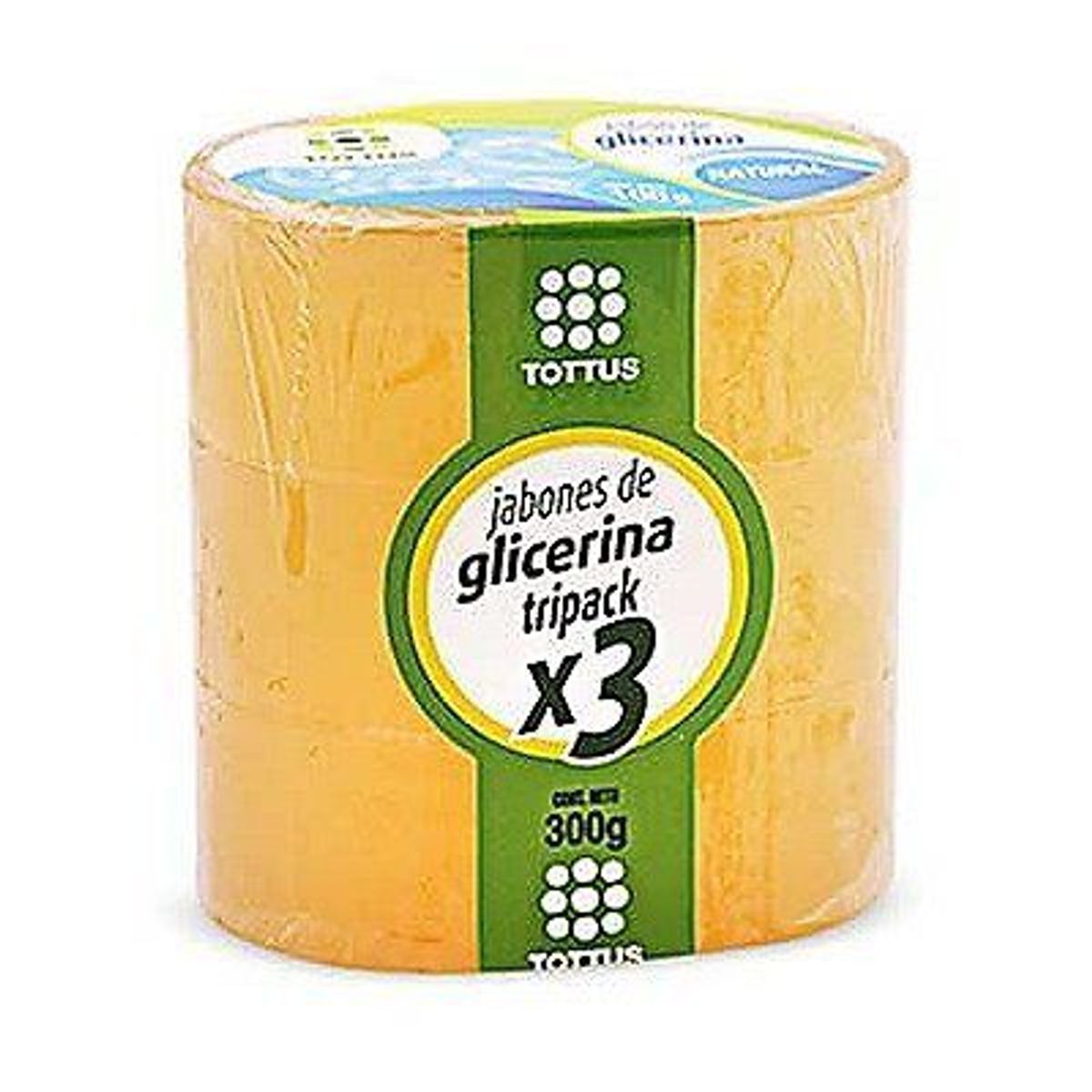 TOTTUS - Jabón de Glicerina Tottus Natural Empaque 3 Und
