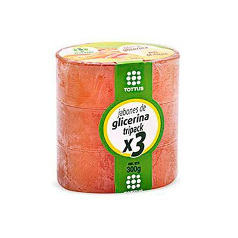 TOTTUS - Jabón Glicerina Tottus Con Miel Pack 3 Empaques 100 g