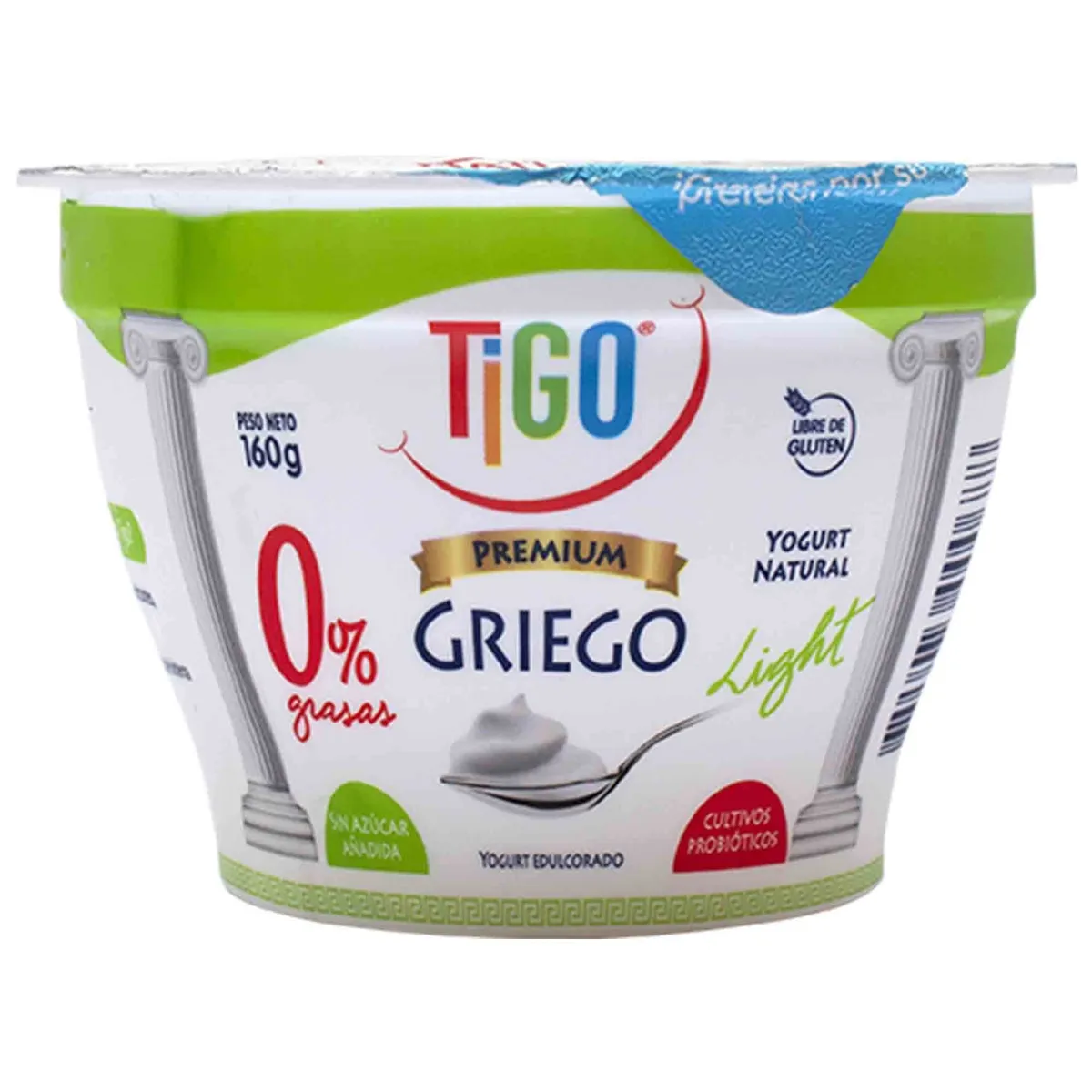 TIGO - Yogurt Griego Tigo Natural Light Envase 160 g