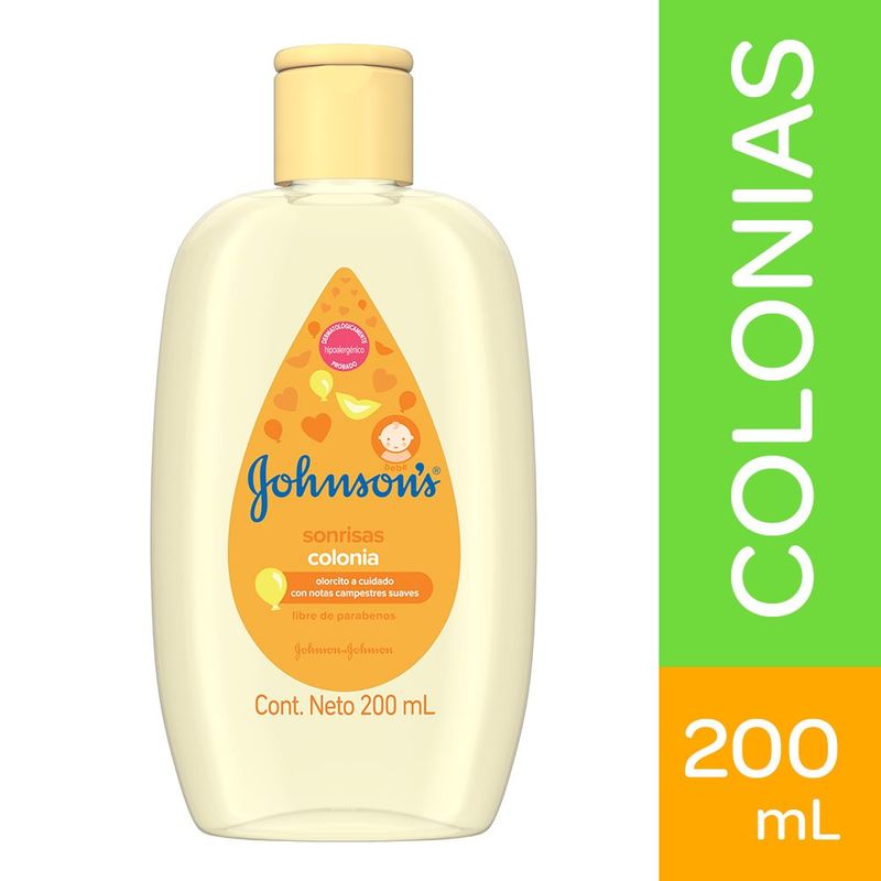 JOHNSONS BABY - Colonia Johnsons Baby Sonrisas Amarillas Envase 200 mL