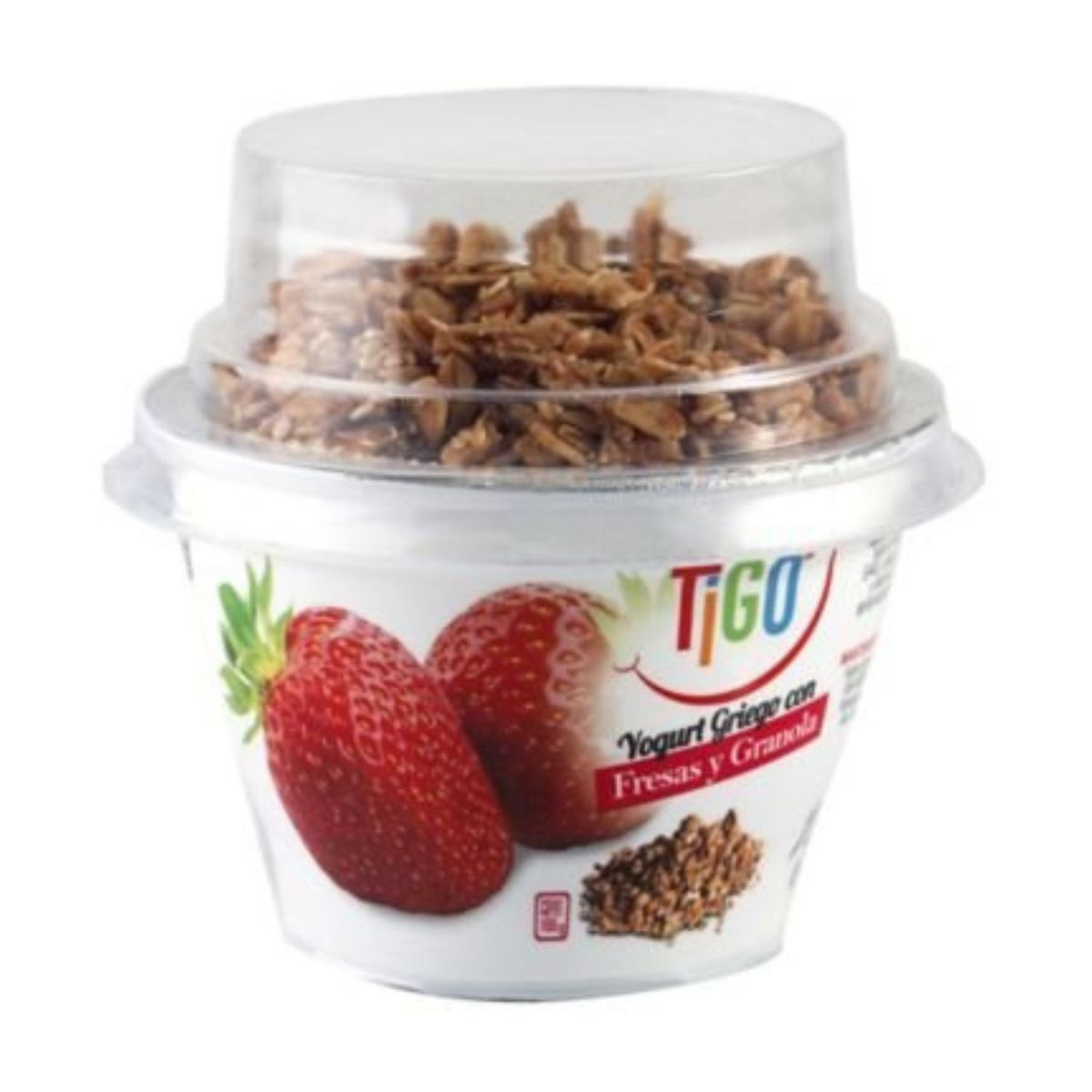 TIGO - Yogurt Griego Tigo con Granola Fresa Envase 155 g
