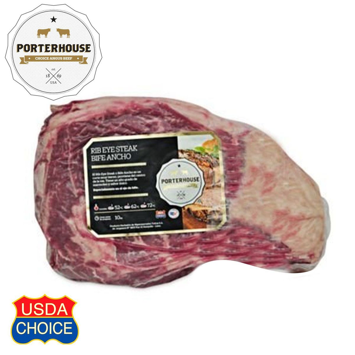 PORTERHOUSE - Bife Ancho Porterhouse Congelado