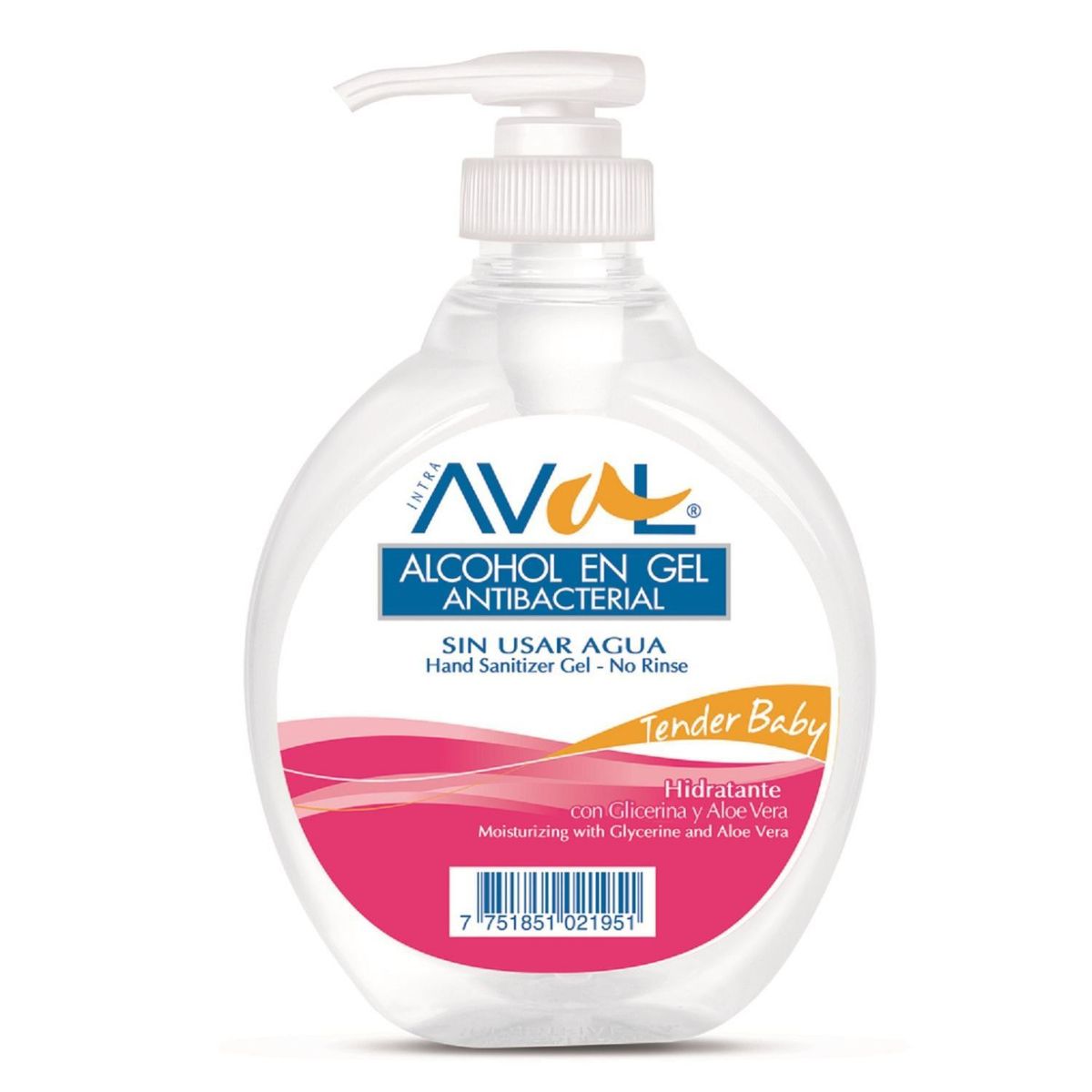 AVAL - Alcohol en Gel para Manos Aval Hand Tender Envase 380 mL