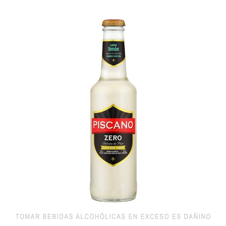 Bebida RTD Piscano Zero Limón Botella 275 mL | Tottus Perú