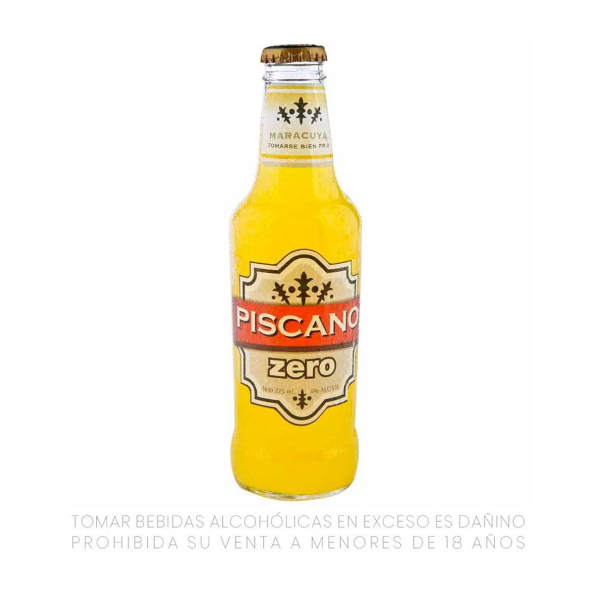 PISCANO - Bebida RTD Piscano Zero Limón Botella 275 mL
