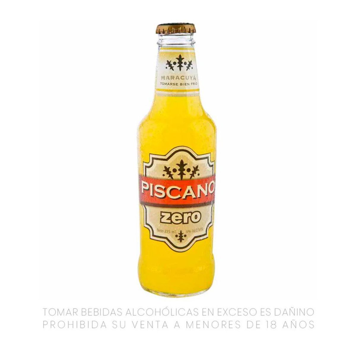 PISCANO - Bebida RTD Piscano Zero Maracuyá Botella 275 mL