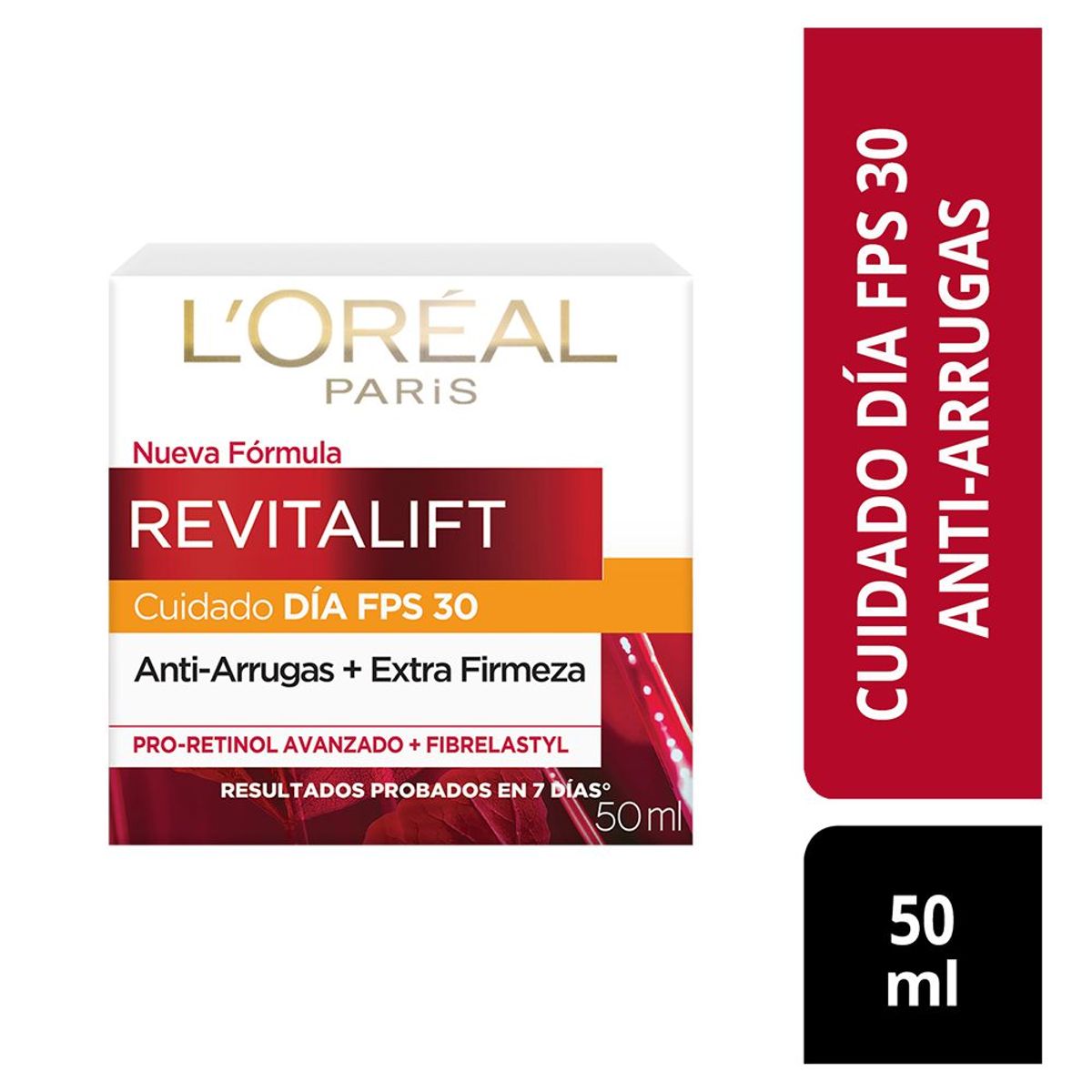 LOREAL PARIS - Crema Facial Loreal Revitalift Día FPS30 Envase 50 mL