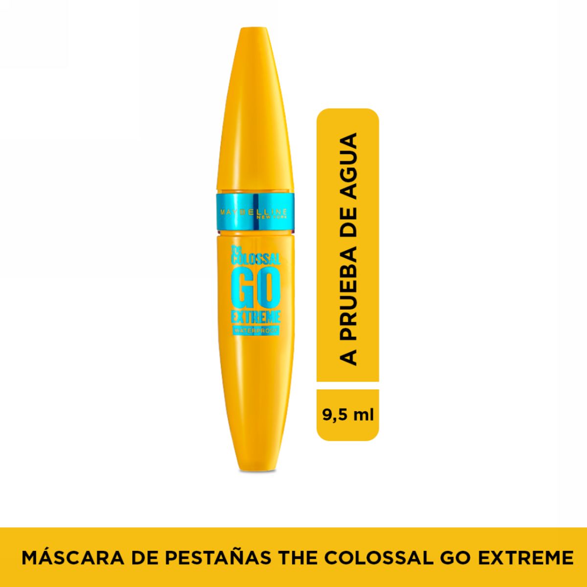 MAYBELLINE - Máscara de Pestañas Maybelline Colossal Waterproof Negro