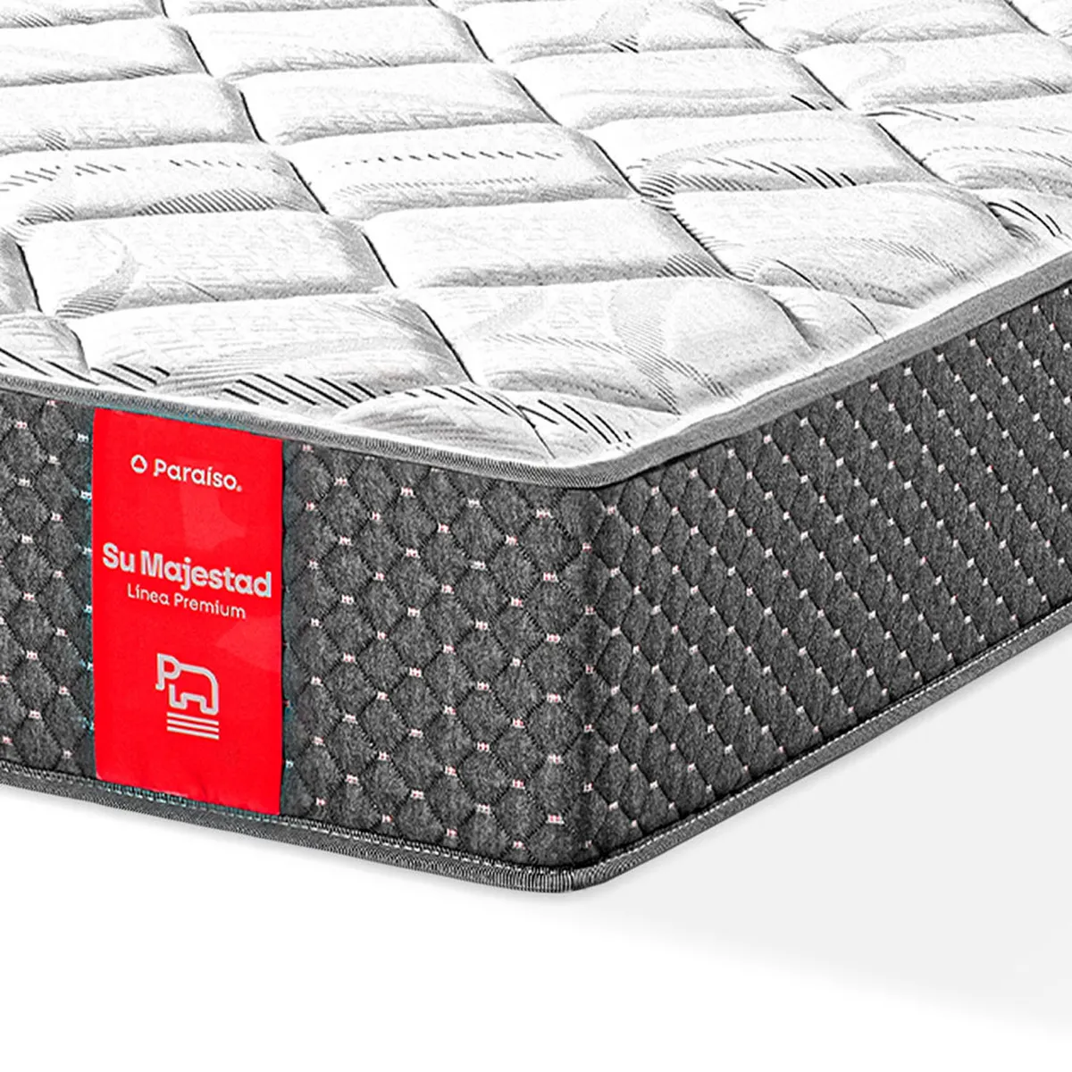 PARAISO - Colchón Su Majestad 1.5 Plazas + Almohada + Protector