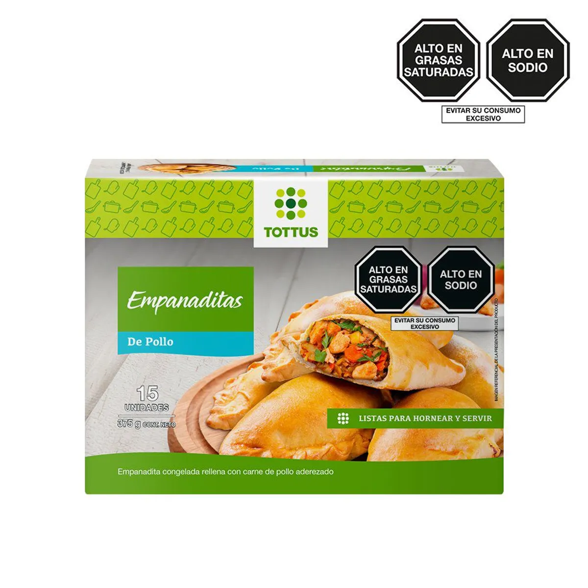 TOTTUS - Empanaditas de Pollo Tottus Caja 15 Und