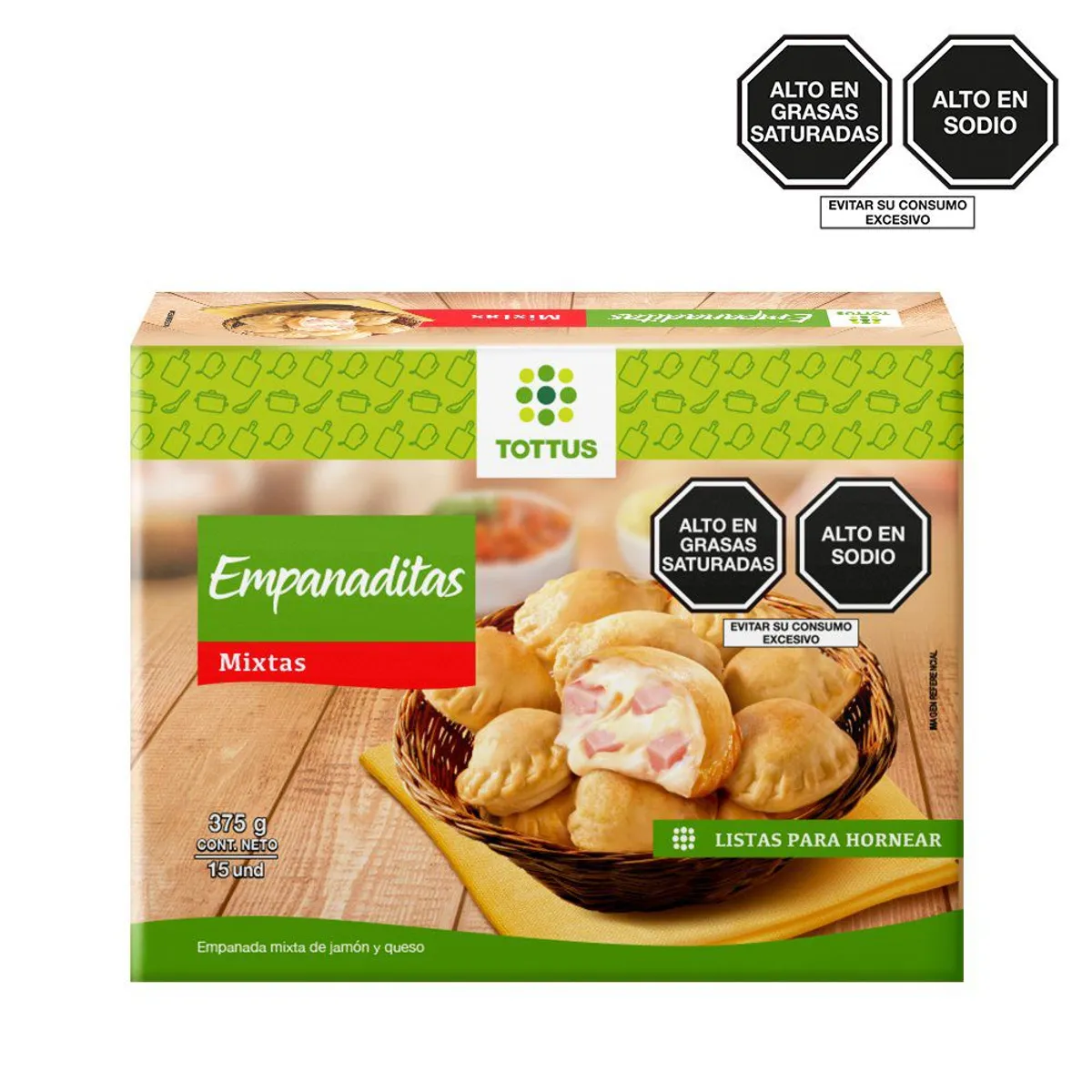 TOTTUS - Empanaditas Mixtas Tottus Caja 15 Und