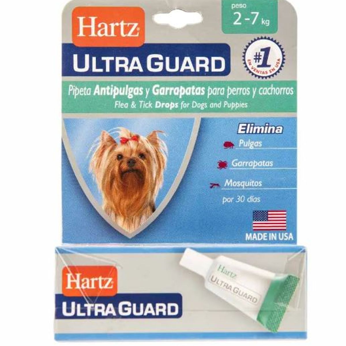 HARTZ - Pipeta Antipulgas Hartz UltraGuard 2–7 Kg