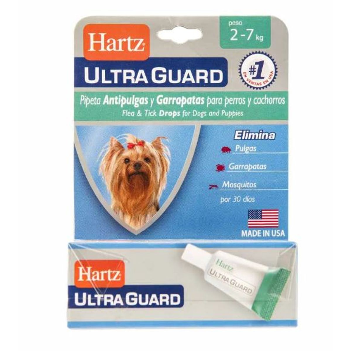 HARTZ - Pipeta Antipulgas Hartz UltraGuard 2–7 Kg