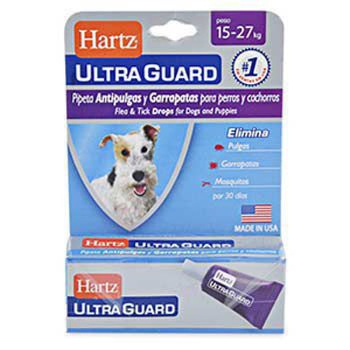 HARTZ - Pipeta Antipulgas Hartz UltraGuard 15–27 Kg
