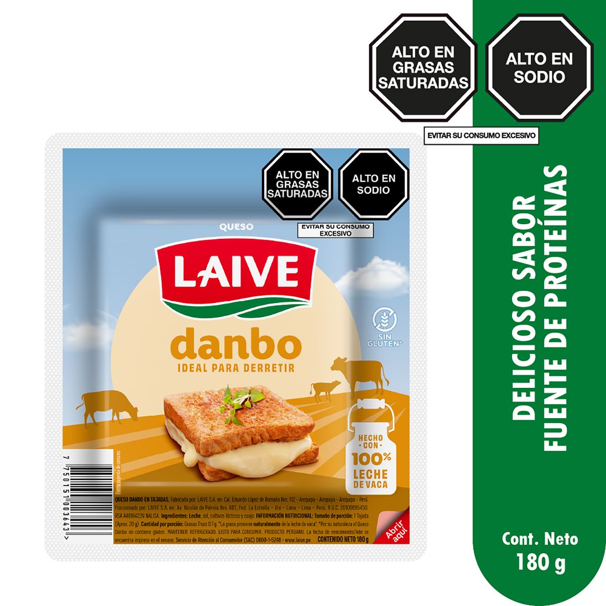 LAIVE - Queso Danbo Laive Empaque 180 g