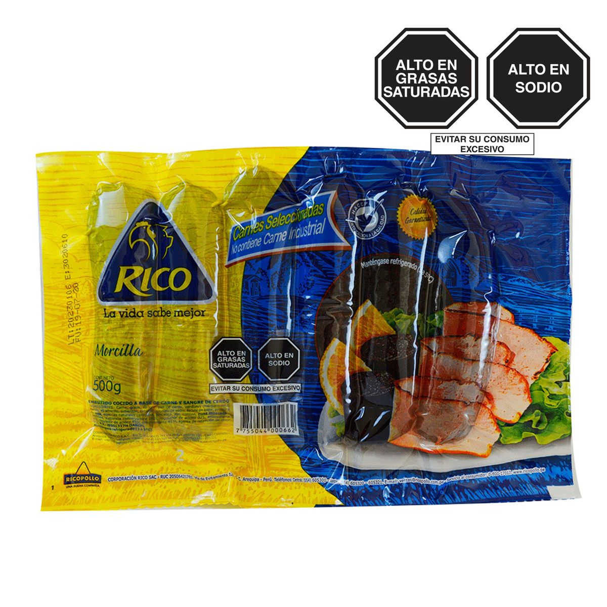 RICO - Morcilla Rico Empaque 6 Und