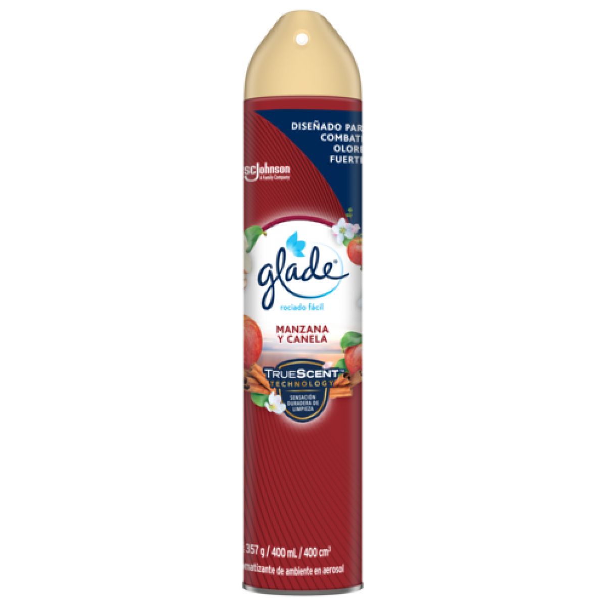 GLADE - Ambientador en Aerosol Glade Manzana Canela Envase 400 mL