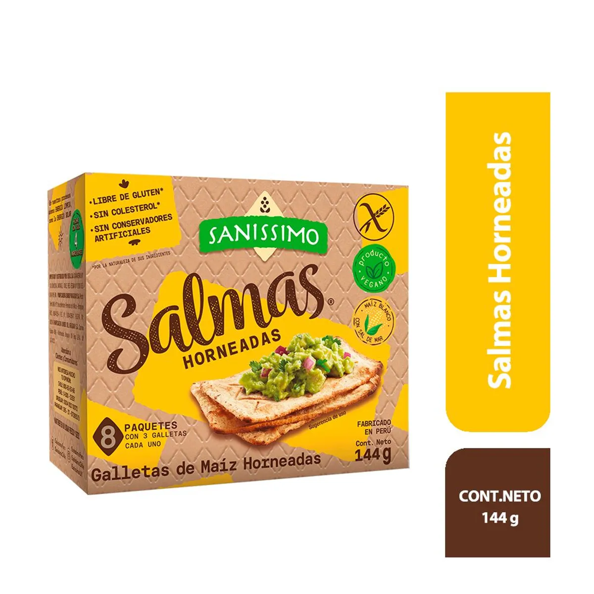 SANISSIMO - Galletas de Maíz Sanissimo Salmas Caja 140 g