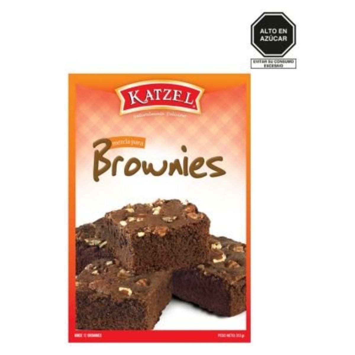 KATZEL - Mezcla para Brownies Katzel Caja 313 g