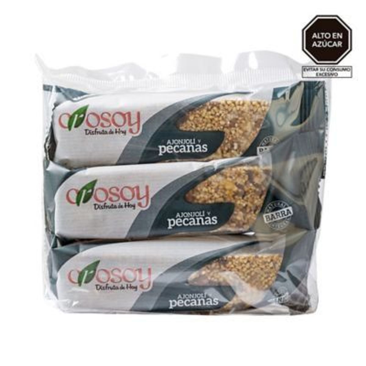 CROSOY - Barras de Ajonjolí y Pecanas Crosoy Bolsa 6 Und