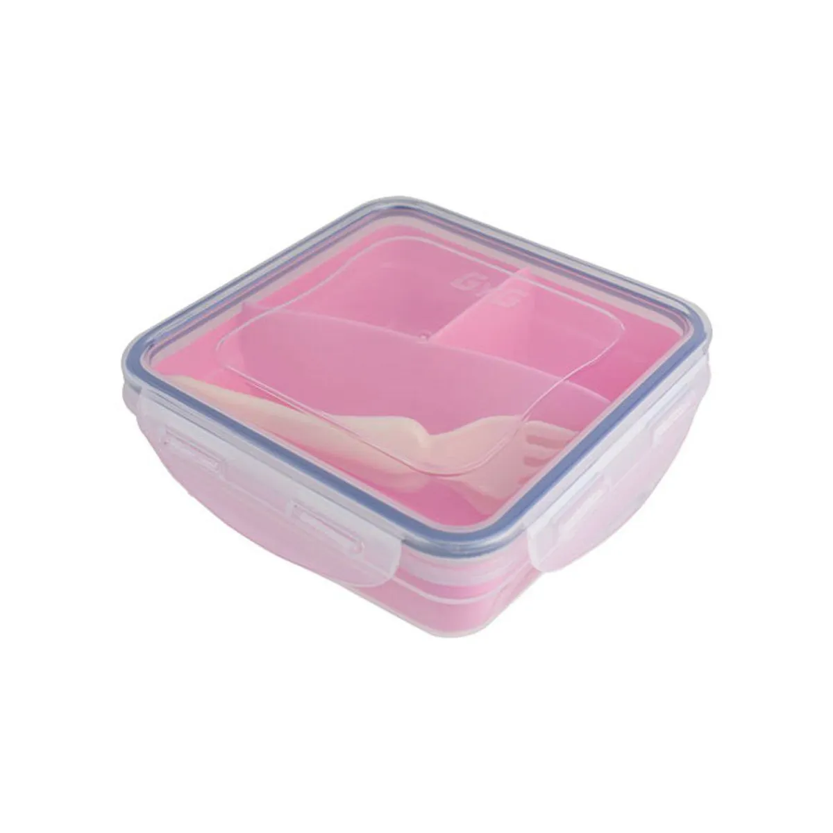 BASA - Set de Taper Alimentos para Viaje 3 Divisiones + Cubiertos Niña Basa