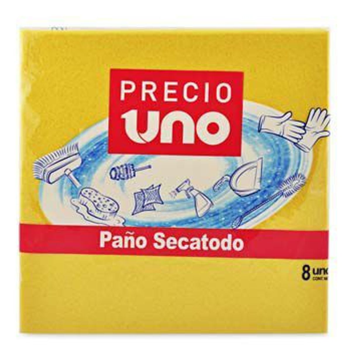 PRECIO UNO - Paño Secatodo Precio Uno Pack 8 Und