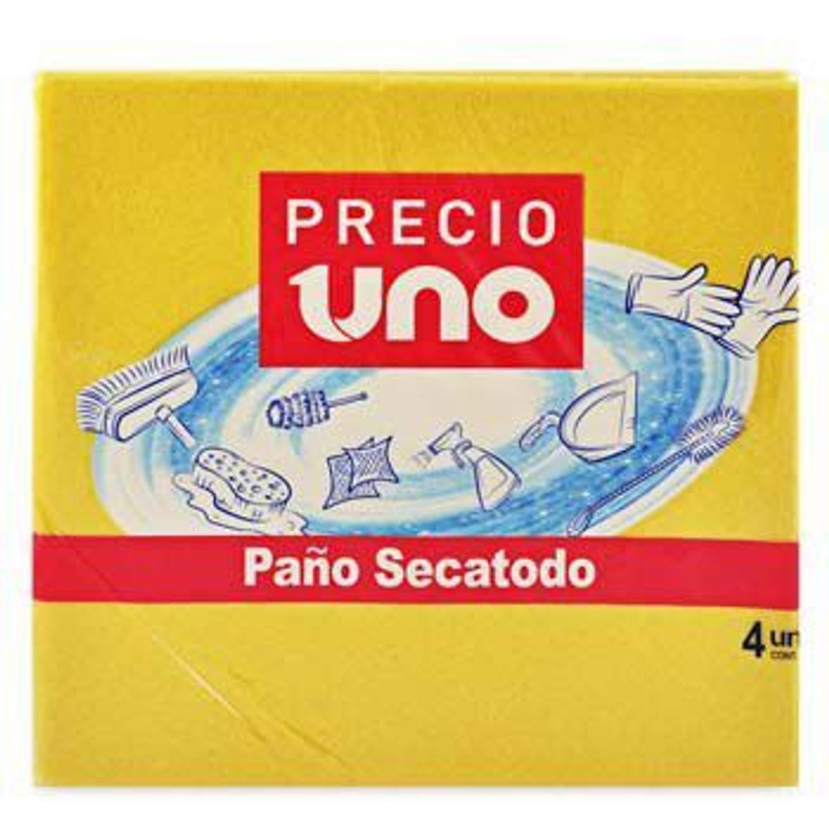 PRECIO UNO - Paño Secatodo Precio Uno Empaque 4 Und