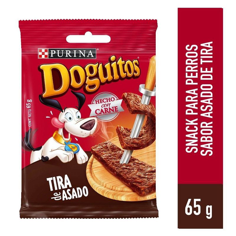 DOGUITOS - Snack para perro Doguitos sabor Tira de Asado de 65gr
