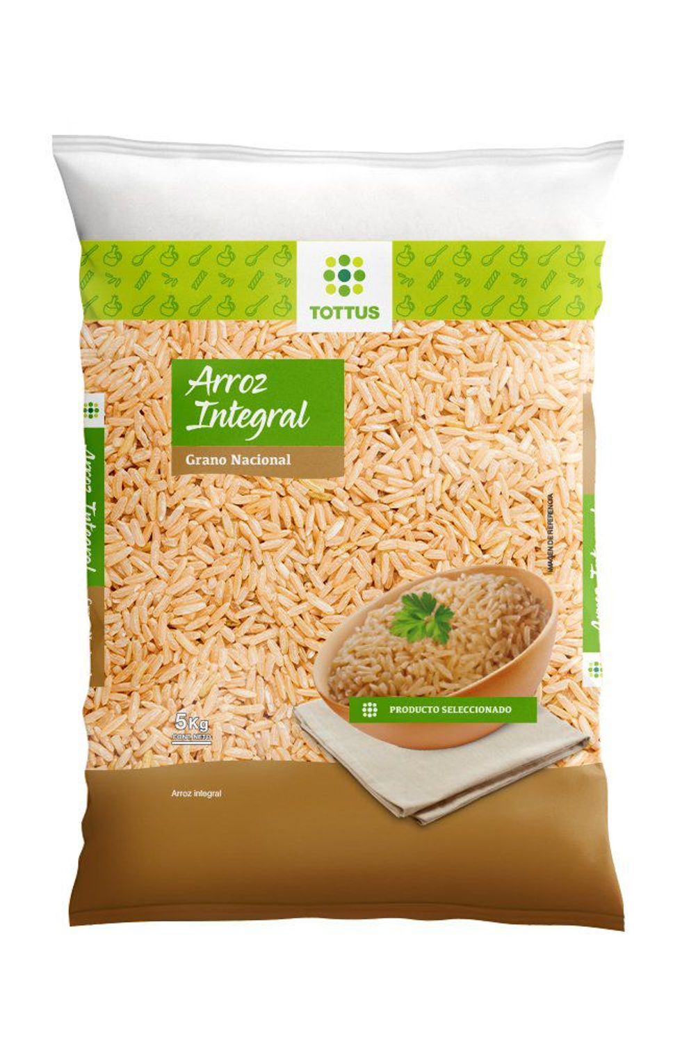 TOTTUS - Arroz Integral Tottus Bolsa 5 Kg