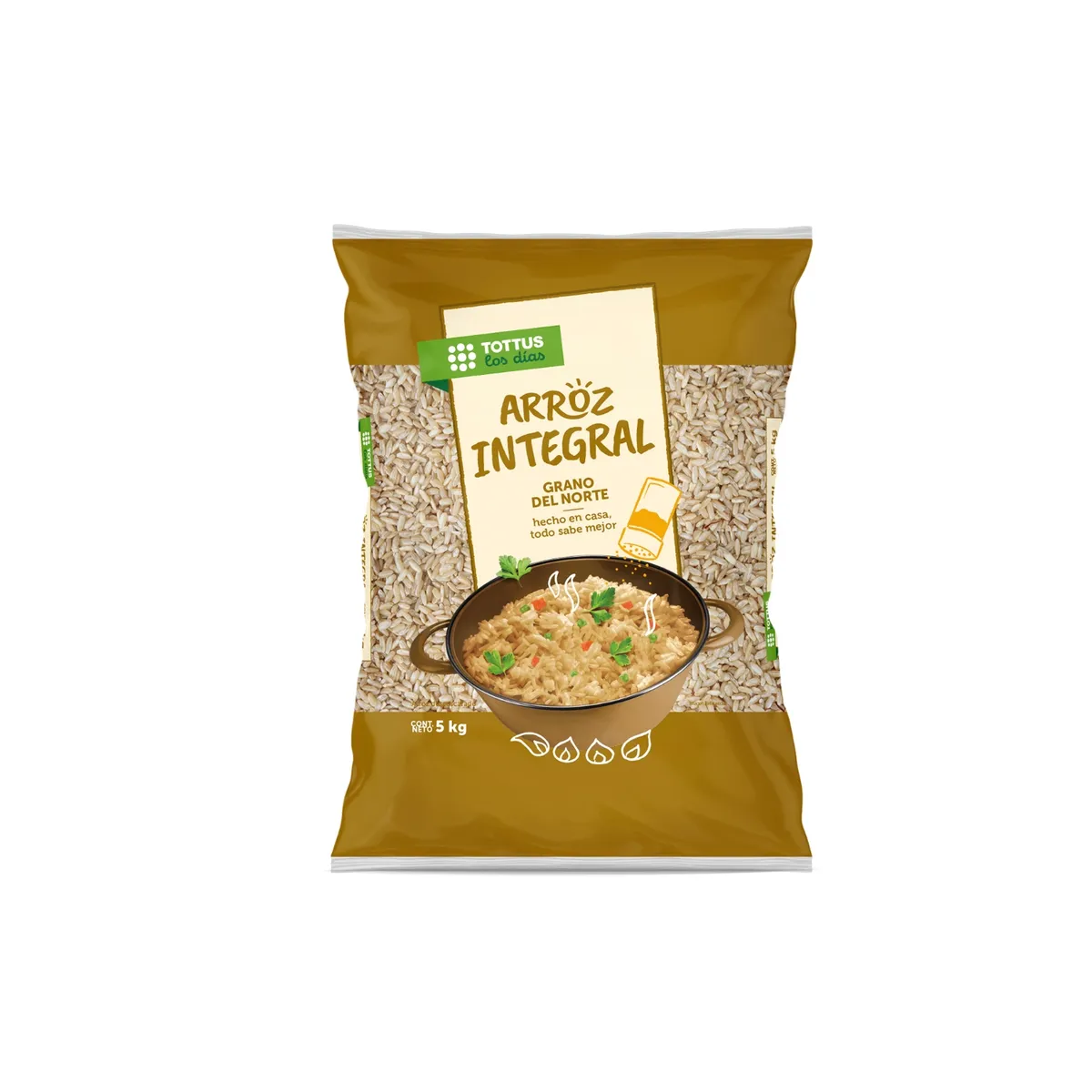 TOTTUS - Arroz Integral Tottus Bolsa 5 Kg