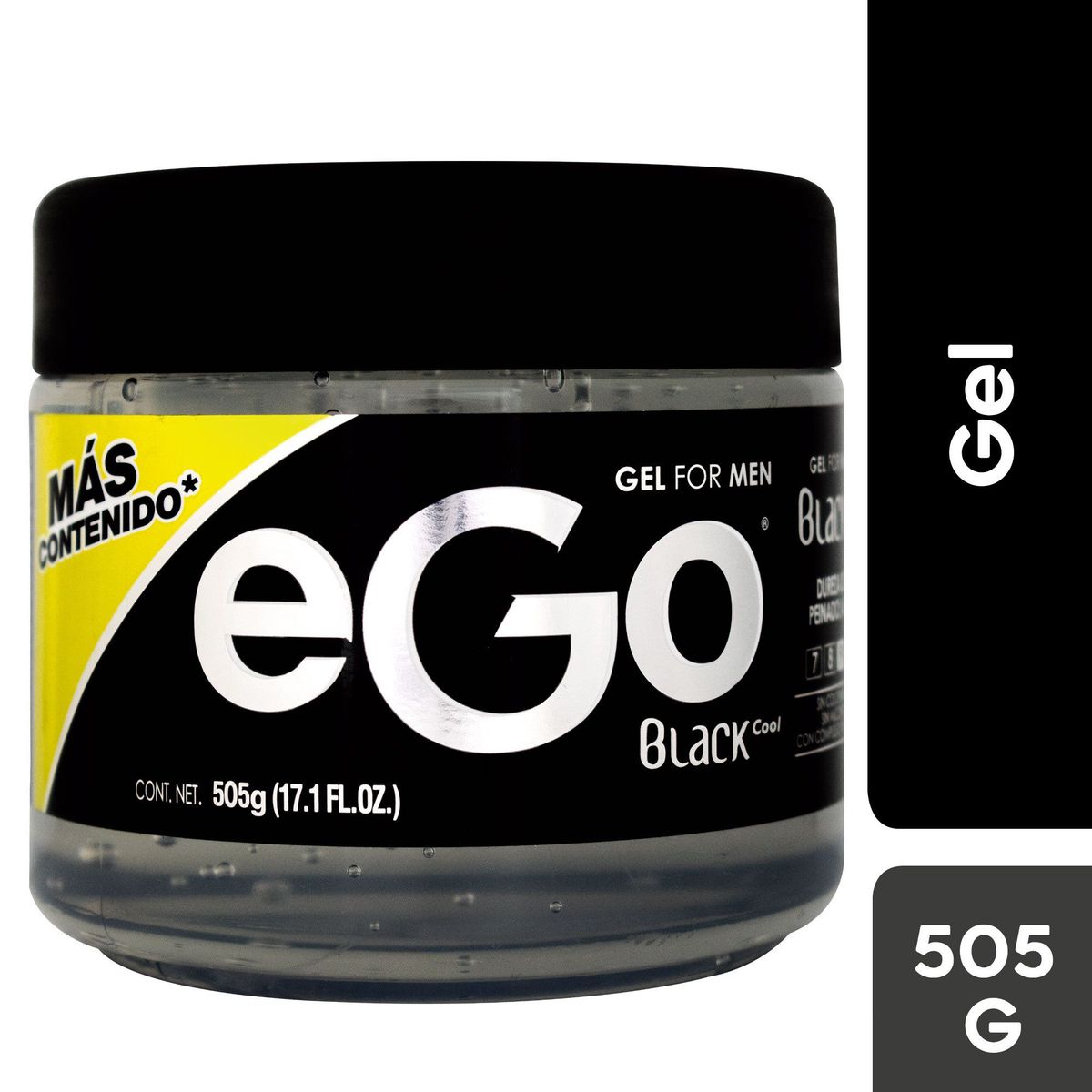 EGO - Gel para Cabello Ego Men Black Cool Envase 505 g