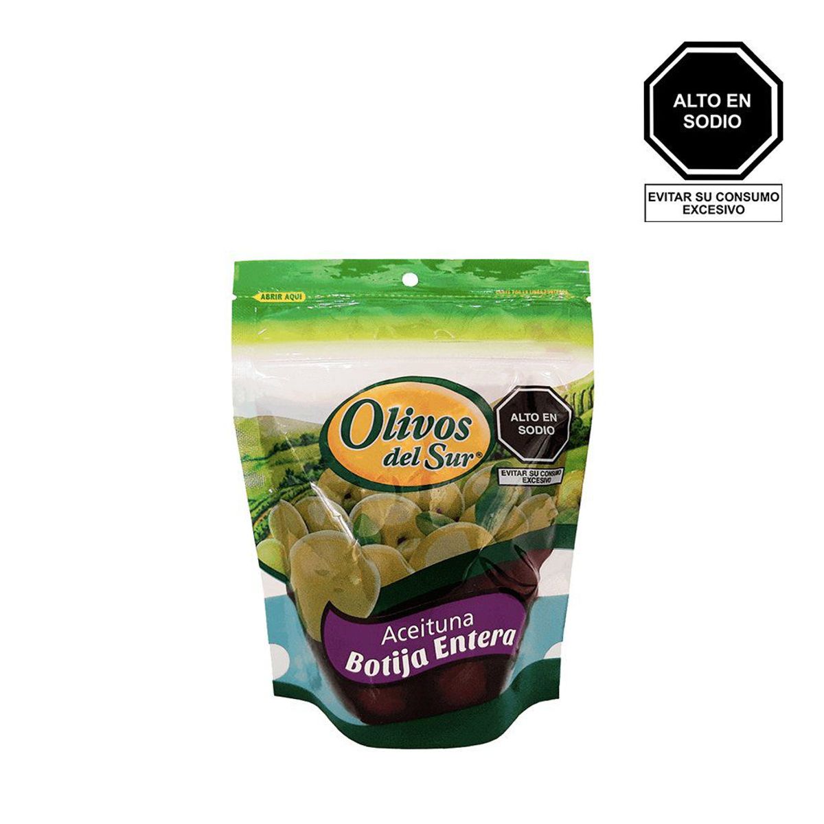 OLIVOS DEL SUR - Aceituna Botija Light Entera Olivos del Sur 300 g