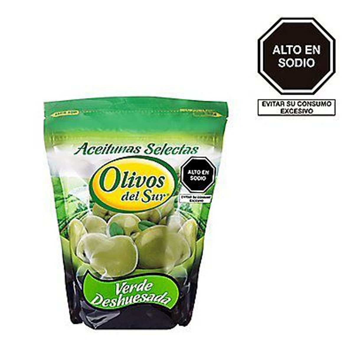 OLIVOS DEL SUR - Aceituna Verde Deshuesada Olivos del Sur 300 g