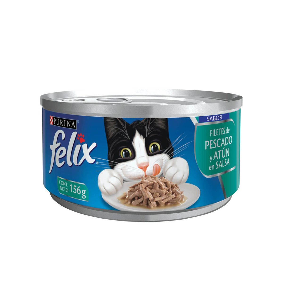FELIX - Alimento Húmedo para Gato Fancy Feast Filetes de Pescado y Atún Lata 156 g