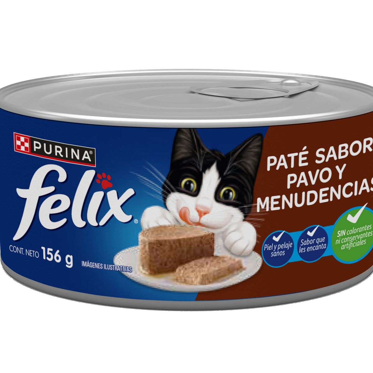 FELIX - Paté Gatos Felix Pavo y Menudencias Lata 156 g