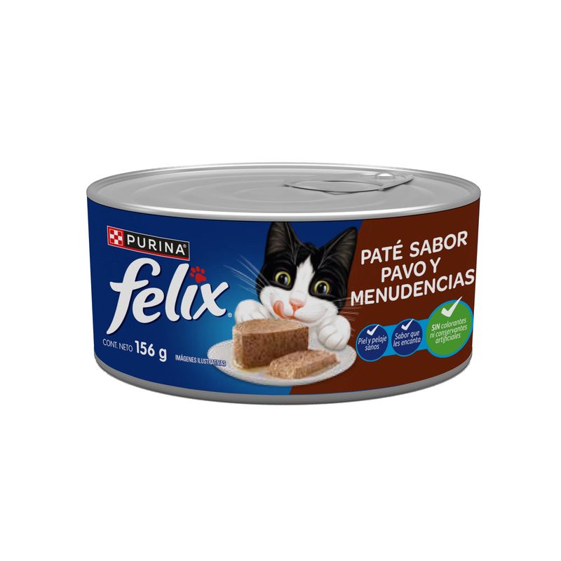 FELIX - Comida Húmeda para gatos Felix Adultos Sabor Pavo 156 g