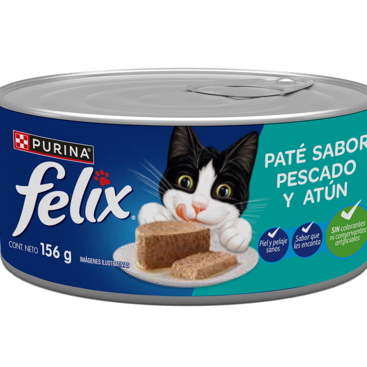 FELIX - Paté Gatos Felix Pescado Atún Lata 156 g