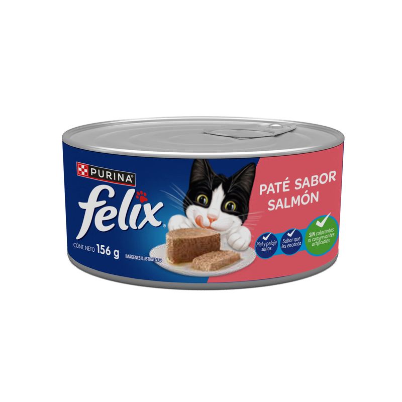 FELIX - Alimento húmedo para gatos Felix Paté Salmón 156gr