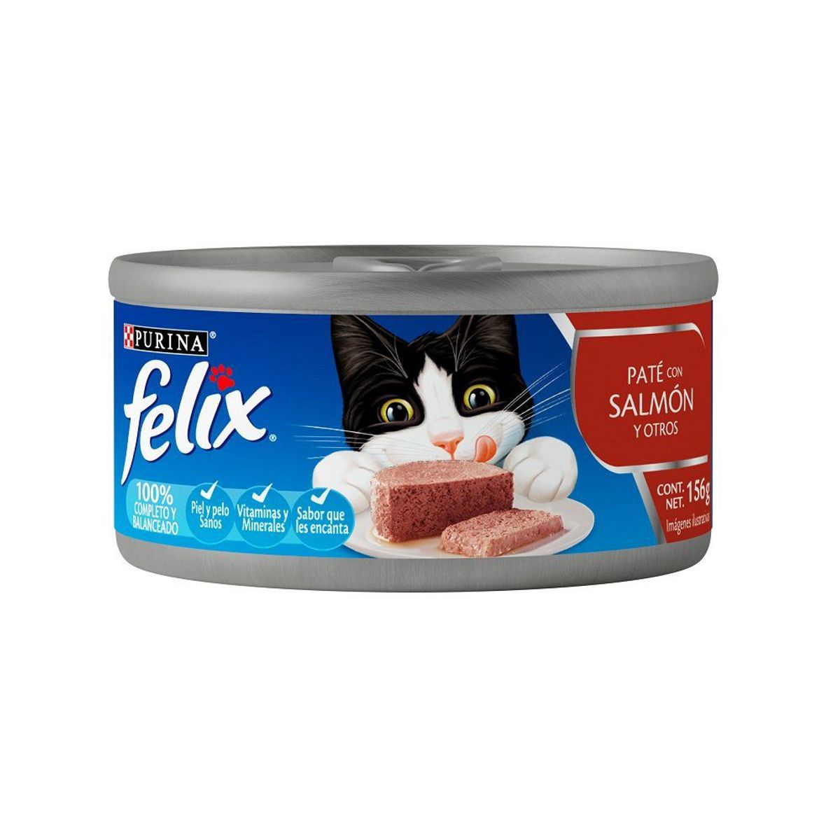 FELIX - Paté Gatos Felix Salmón Lata 156 g
