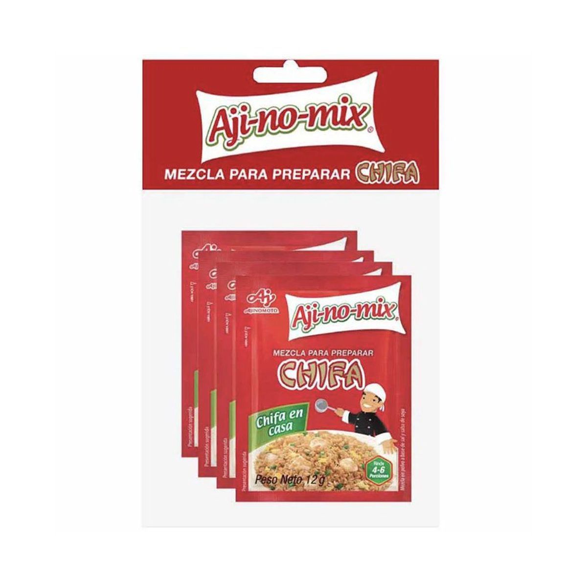 AJINOMIX - Sazonador Ajinomix Chifa Bolsa 4 Und