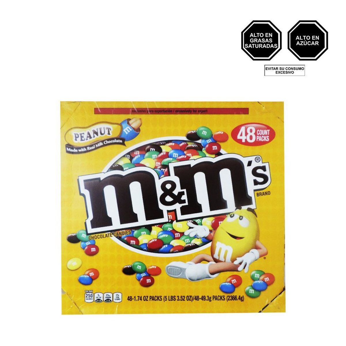 M Y M - Chocolate M&Ms Peanut Bolsa 48 Und