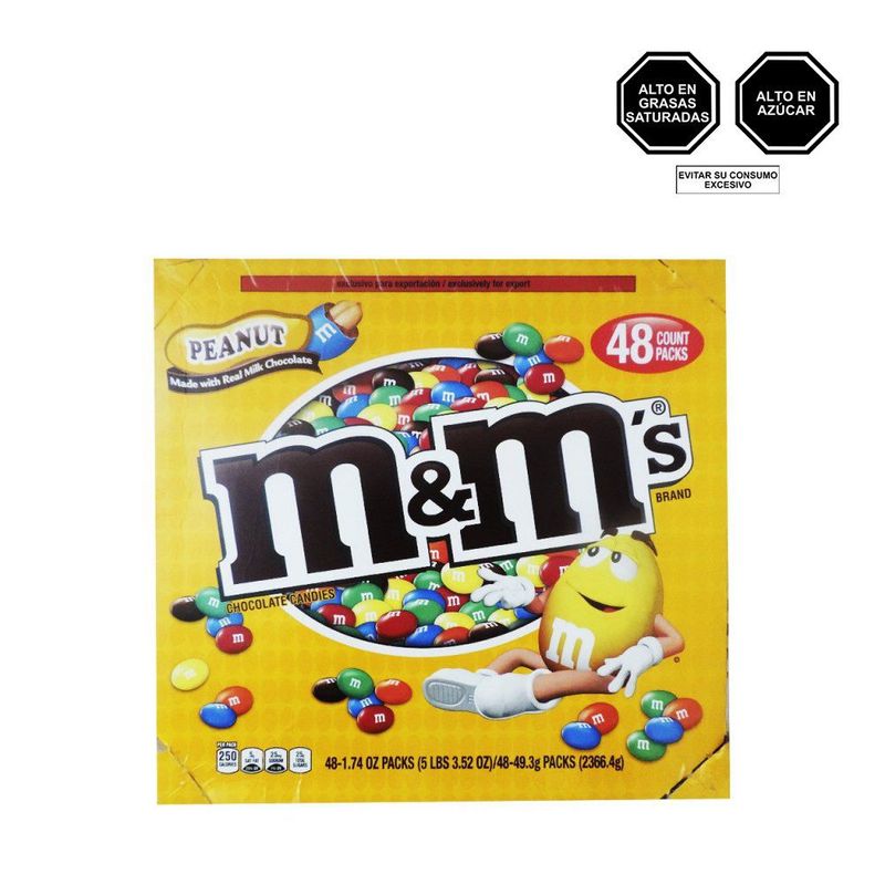 M Y M - Caja de Chocolates M&M's Peanut 48 Unidades